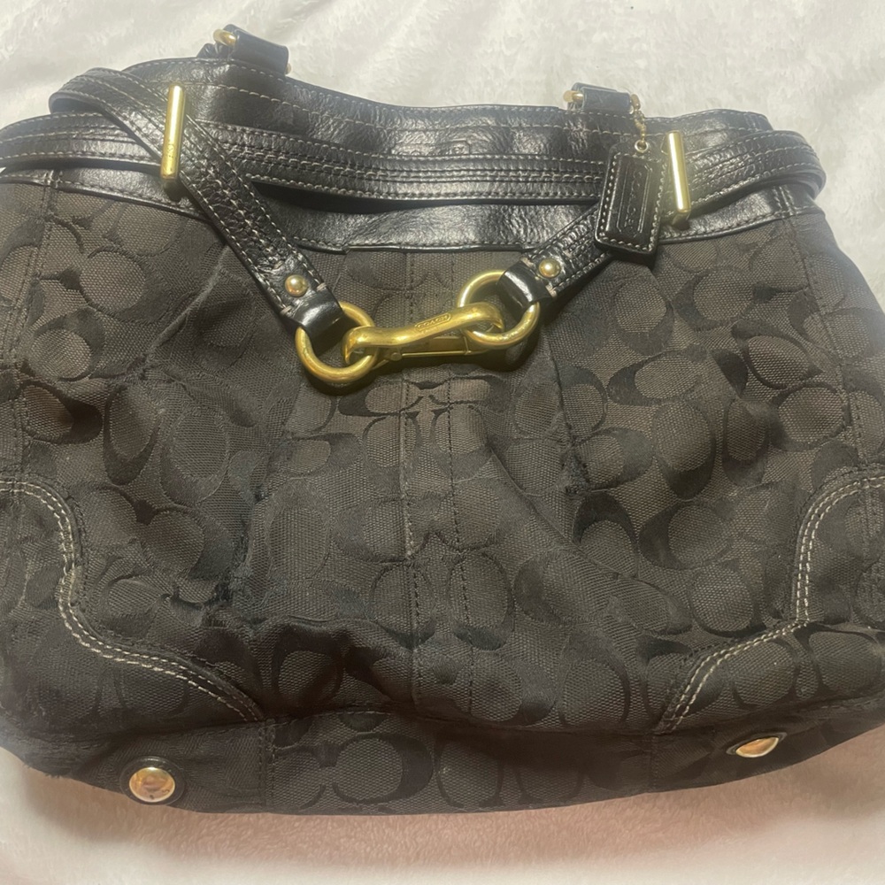Coach black shoulder bag